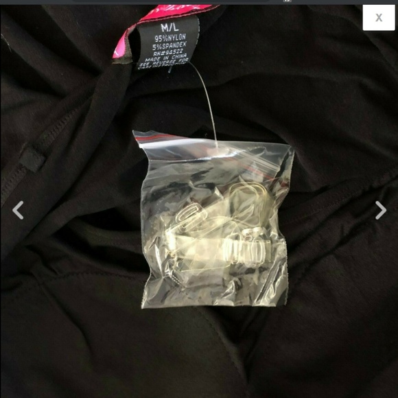 Black Strapless Seamless Ruched Slip Dress M/L - Picture 3 of 3